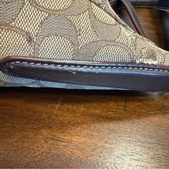 Coach Outline Signature East West Celeste Convertible Hobo Brown, With Wear P - Picture 7 of 16